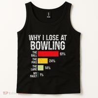 Bowling Bowler Funny Bowling Player Lover Team Pun Tank Top thumb 2