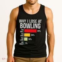 Bowling Bowler Funny Bowling Player Lover Team Pun Tank Top thumb 3