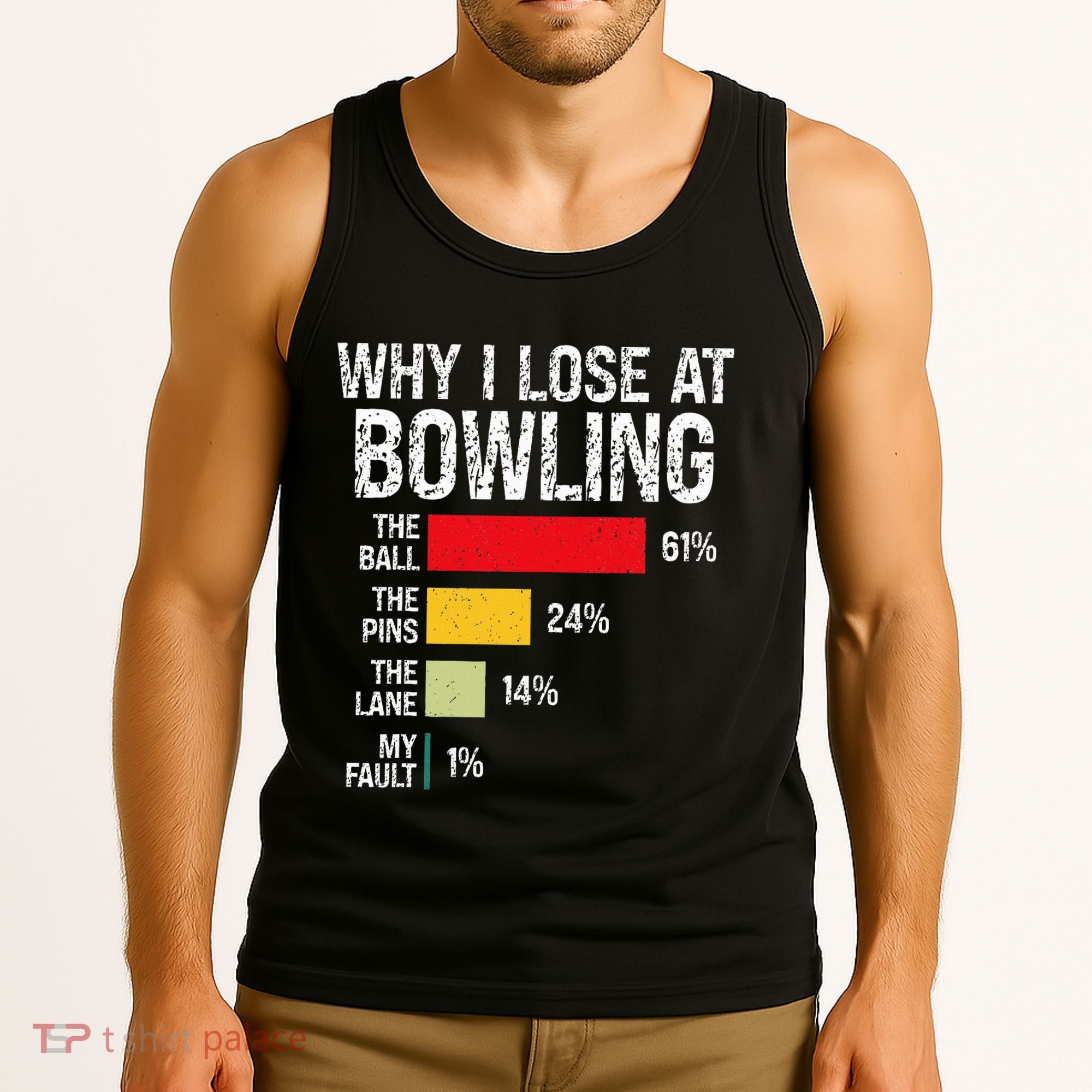 Bowling Bowler Funny Bowling Player Lover Team Pun Tank Top