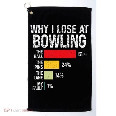Bowling Bowler Funny Bowling Player Lover Team Pun Golf Towel
