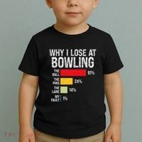 Bowling Bowler Funny Bowling Player Lover Team Pun Toddler T-Shirt thumb 2