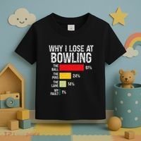 Bowling Bowler Funny Bowling Player Lover Team Pun Toddler T-Shirt thumb 3