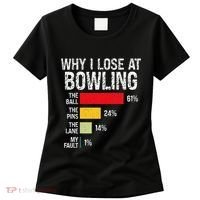 Bowling Bowler Funny Bowling Player Lover Team Pun Women's T-Shirt thumb 0