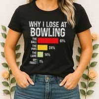Bowling Bowler Funny Bowling Player Lover Team Pun Women's T-Shirt thumb 2