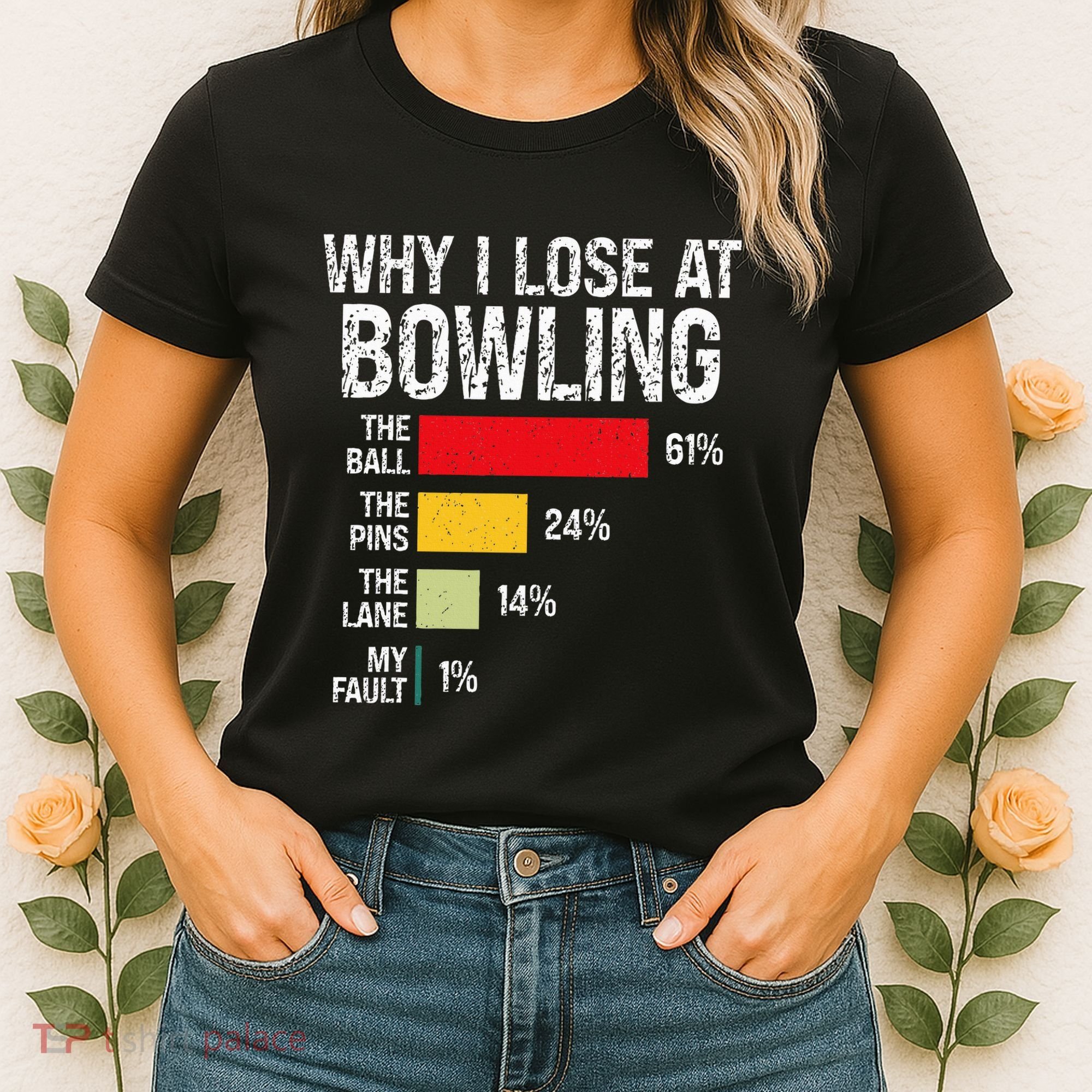 Bowling Bowler Funny Bowling Player Lover Team Pun Women's T-Shirt