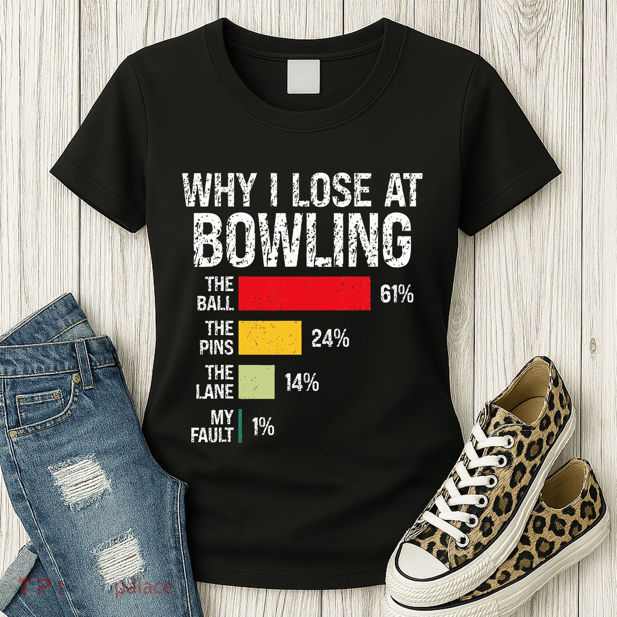 Bowling Bowler Funny Bowling Player Lover Team Pun Women's T-Shirt