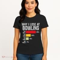 Bowling Bowler Funny Bowling Player Lover Team Pun Women's T-Shirt thumb 4