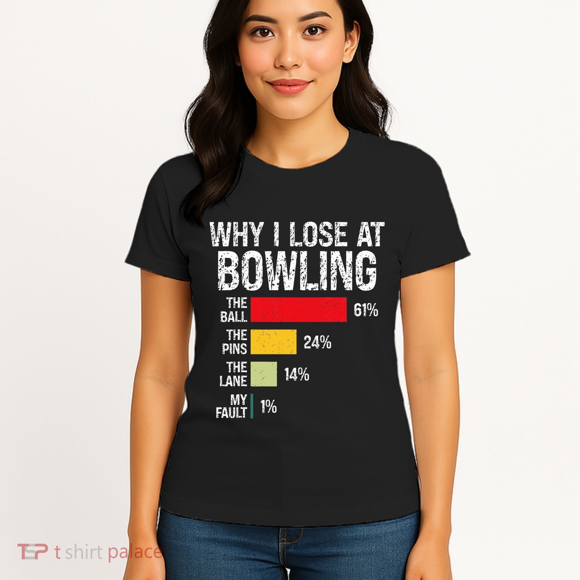 Bowling Bowler Funny Bowling Player Lover Team Pun Women's T-Shirt
