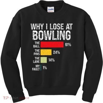 Bowling Bowler Funny Bowling Player Lover Team Pun Kids Sweatshirt
