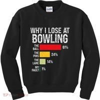 Bowling Bowler Funny Bowling Player Lover Team Pun Kids Sweatshirt thumb 0