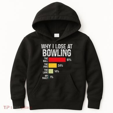 Bowling Bowler Funny Bowling Player Lover Team Pun Kids Hoodie