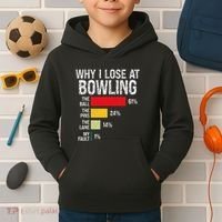 Bowling Bowler Funny Bowling Player Lover Team Pun Kids Hoodie thumb 2