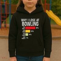 Bowling Bowler Funny Bowling Player Lover Team Pun Kids Hoodie thumb 3