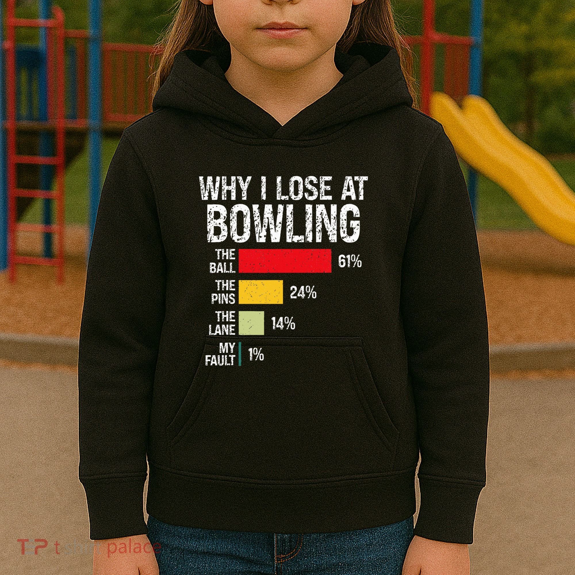 Bowling Bowler Funny Bowling Player Lover Team Pun Kids Hoodie