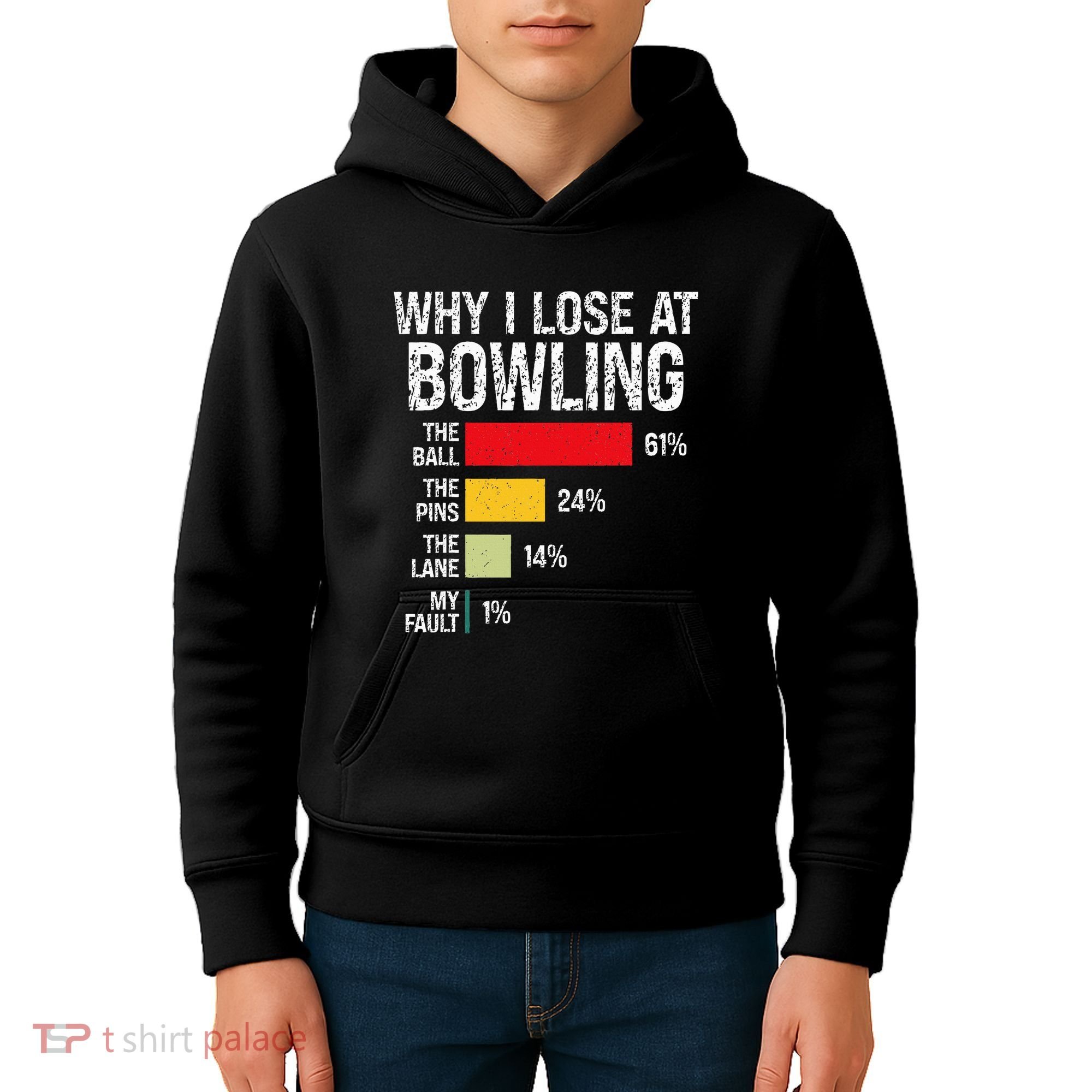 Bowling Bowler Funny Bowling Player Lover Team Pun Kids Hoodie