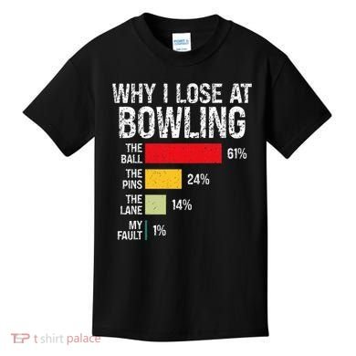 Bowling Bowler Funny Bowling Player Lover Team Pun Kids T-Shirt