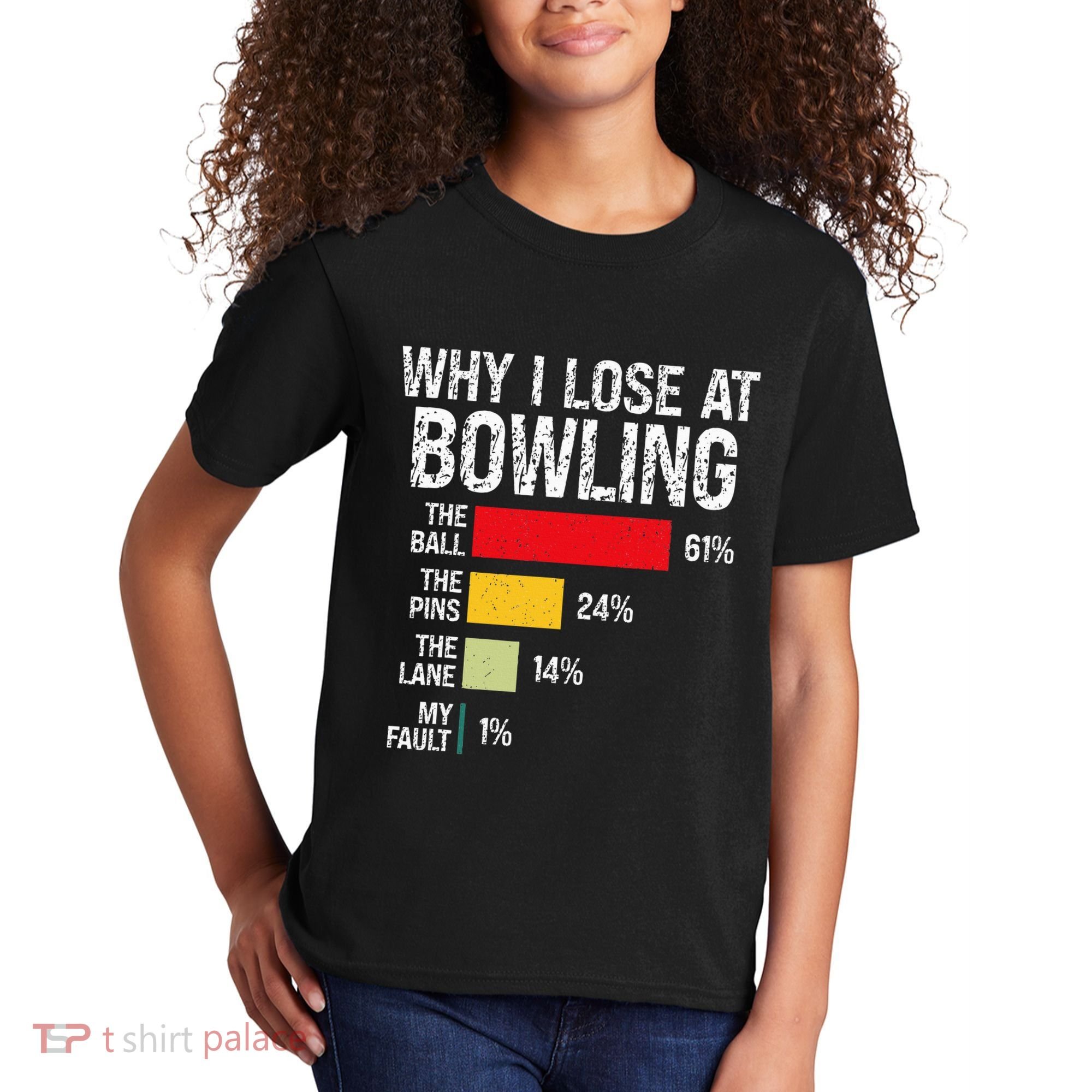 Bowling Bowler Funny Bowling Player Lover Team Pun Kids T-Shirt