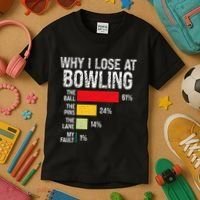 Bowling Bowler Funny Bowling Player Lover Team Pun Kids T-Shirt thumb 3