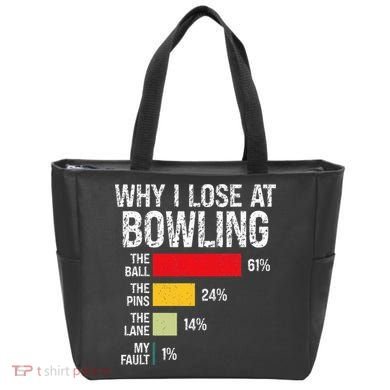 Bowling Bowler Funny Bowling Player Lover Team Pun Bag