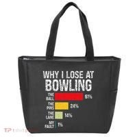 Bowling Bowler Funny Bowling Player Lover Team Pun Tote Bag thumb 0