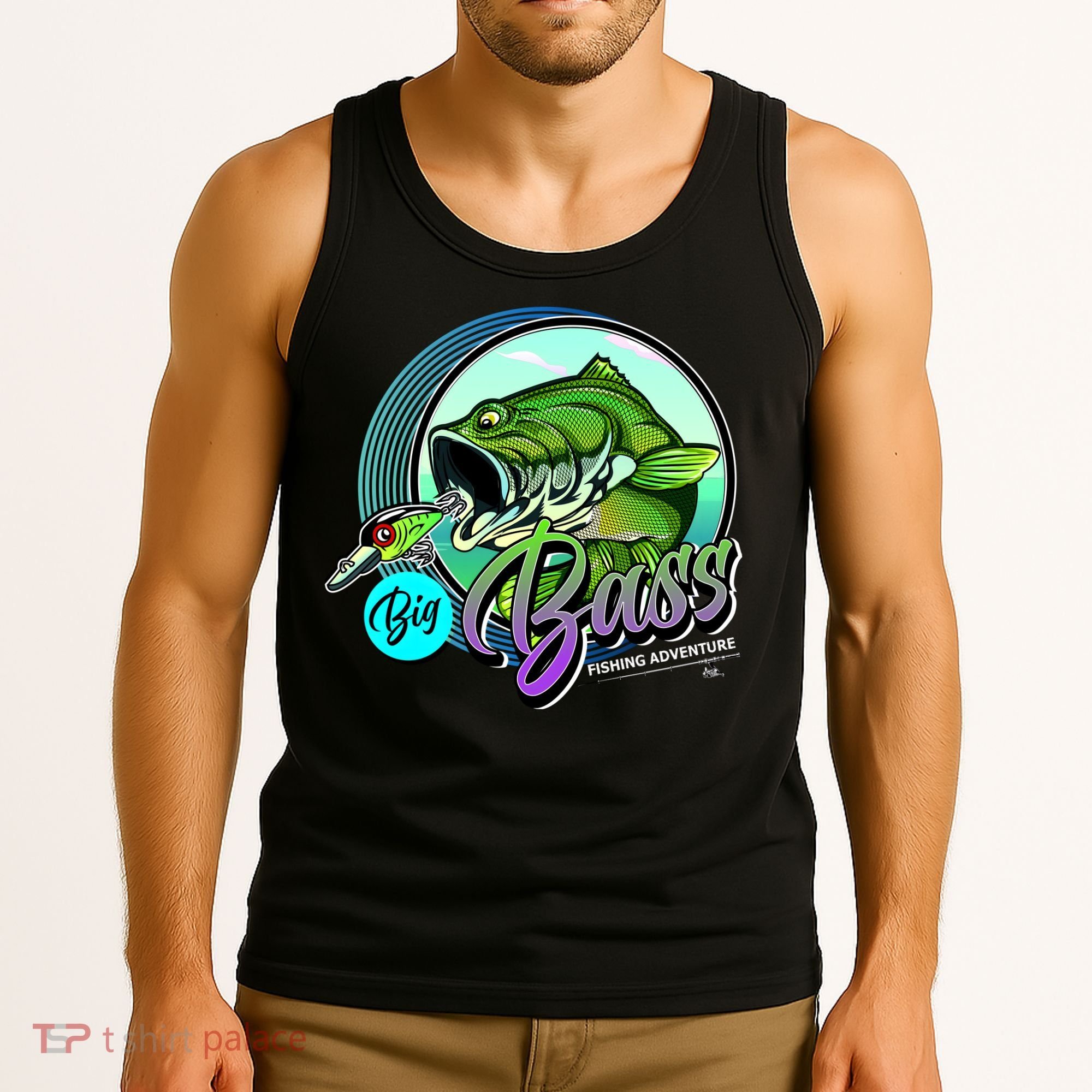Big Bass Fishing Adventure Tank Top