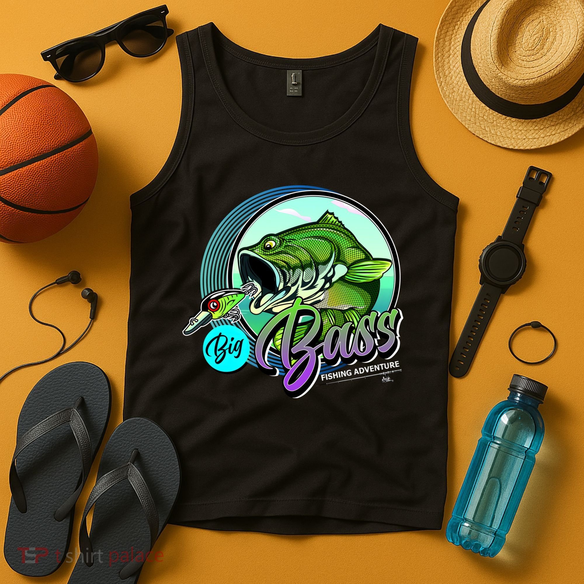 Big Bass Fishing Adventure Tank Top