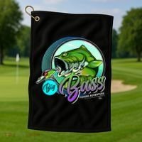 Big Bass Fishing Adventure Golf Towel thumb 1