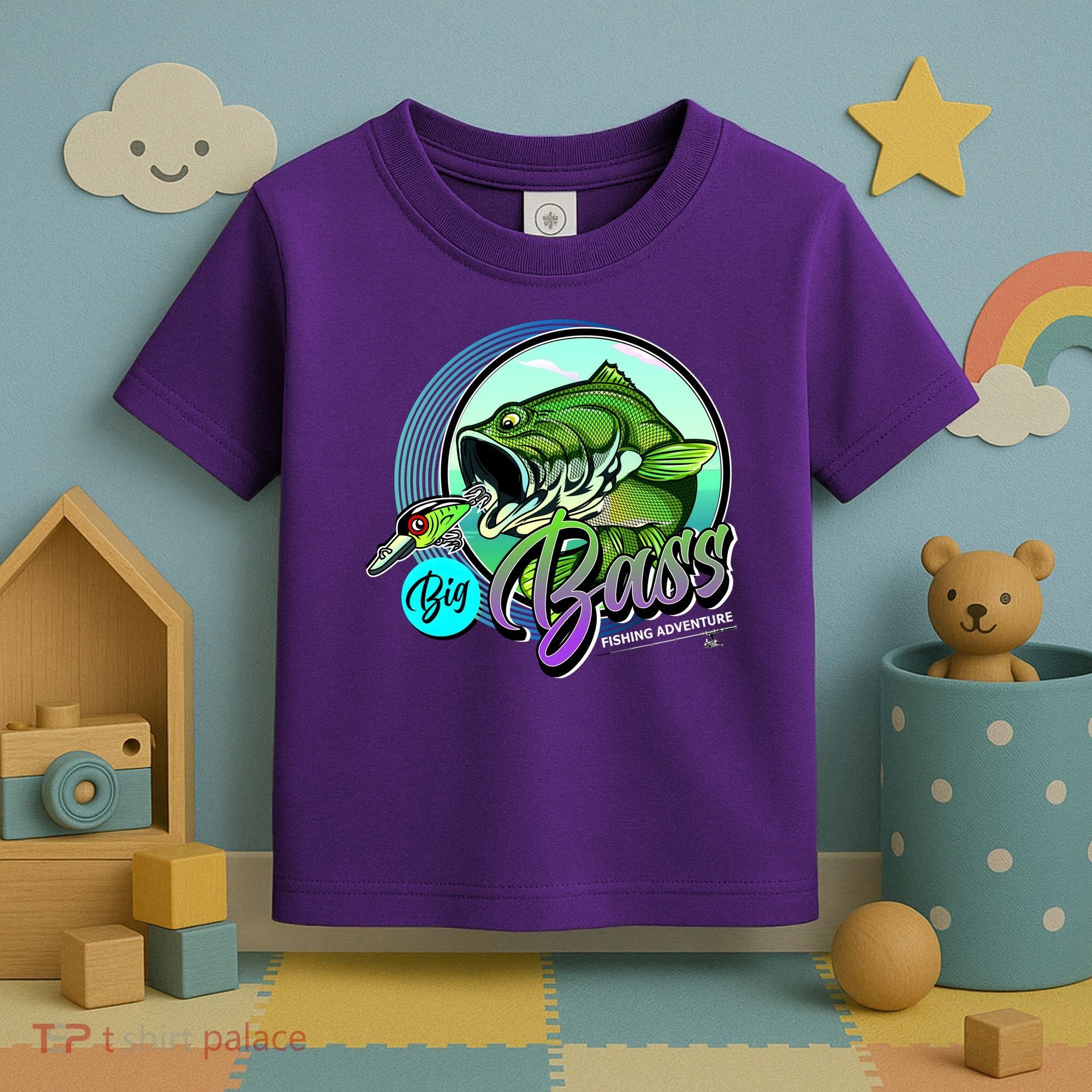 Big Bass Fishing Adventure Toddler T-Shirt