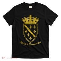 Bosnia Bosnian Flag Bosna I Hercegovina Balkan Fan T-Shirt thumb 0