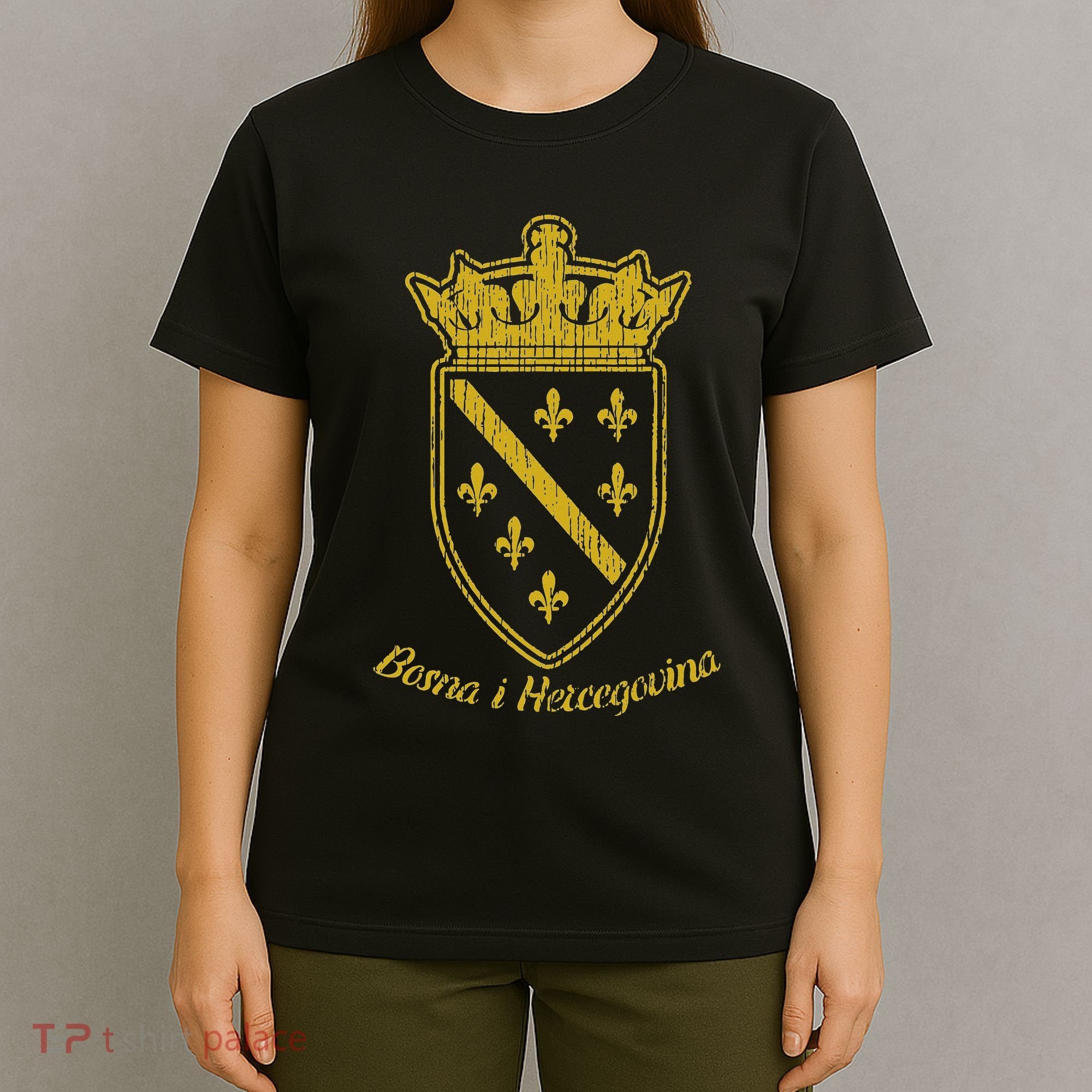 Bosnia Bosnian Flag Bosna I Hercegovina Balkan Fan T-Shirt