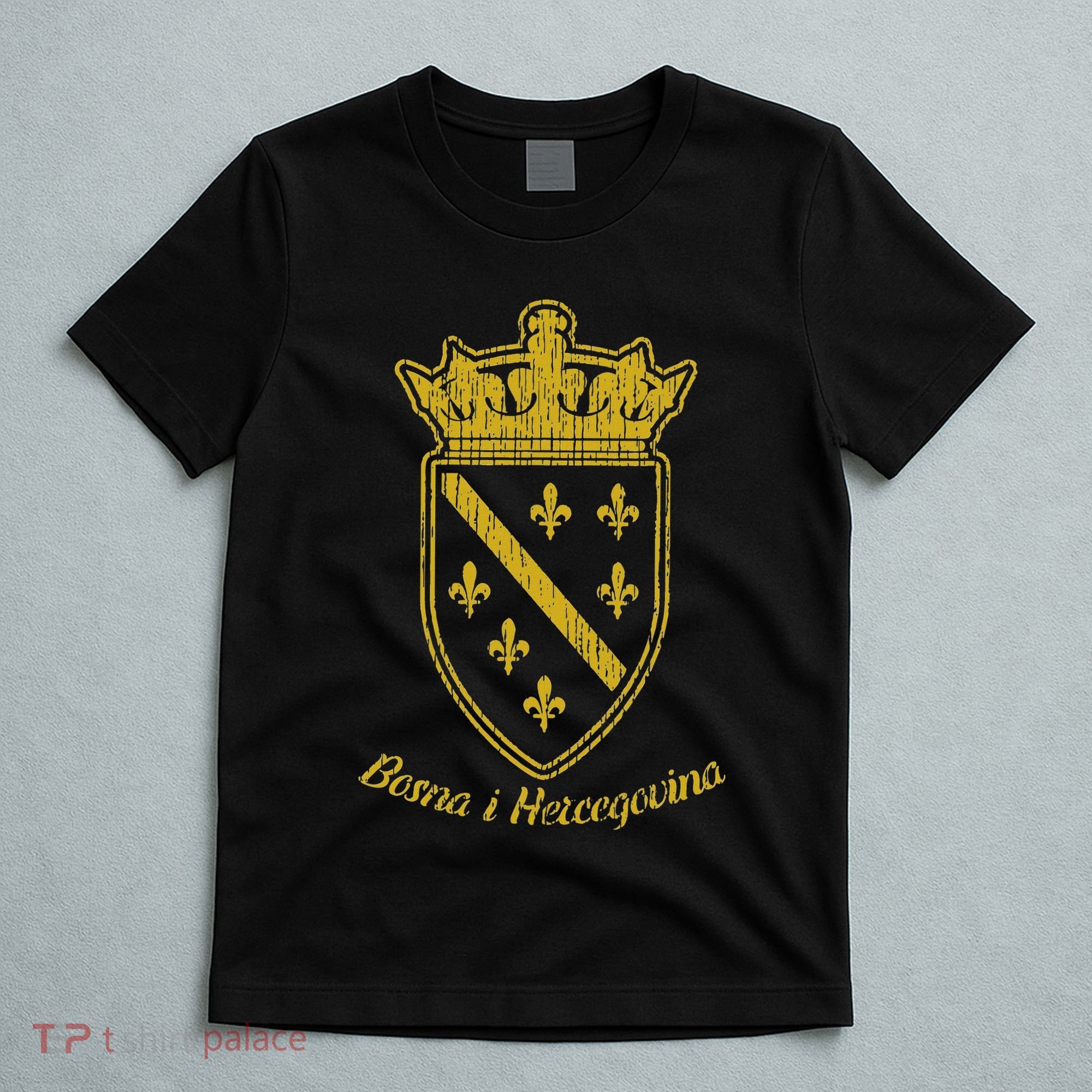 Bosnia Bosnian Flag Bosna I Hercegovina Balkan Fan T-Shirt