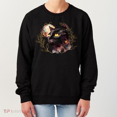 Beautiful Boho Floral Cat Women's Sweatshirt
