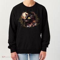 Beautiful Boho Floral Cat Women's Sweatshirt thumb 0