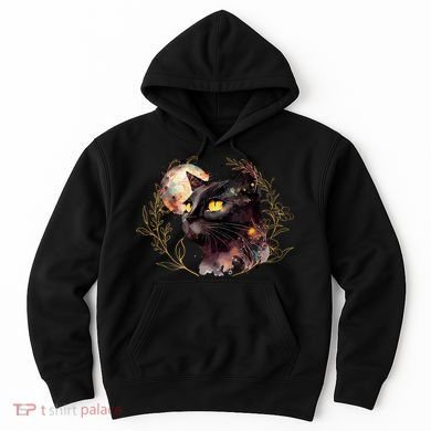 Beautiful Boho Floral Cat Hoodie