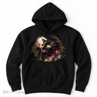 Beautiful Boho Floral Cat Hoodie thumb 0