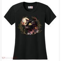 Beautiful Boho Floral Cat Women's Cooling Performance Crew T-Shirt thumb 0