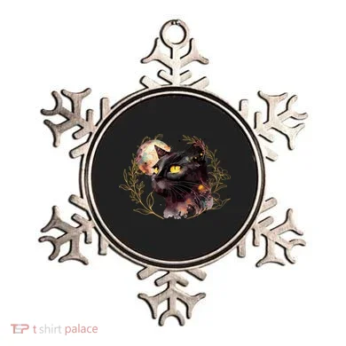 Beautiful Boho Floral Cat Ornament