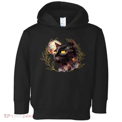 Beautiful Boho Floral Cat Toddler Hoodie