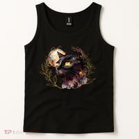 Beautiful Boho Floral Cat Tank Top thumb 2