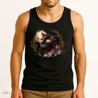 Beautiful Boho Floral Cat Tank Top thumb 3