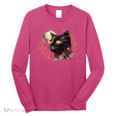 Beautiful Boho Floral Cat Long Sleeve Shirt