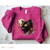 Beautiful Boho Floral Cat Sweatshirt thumb 2