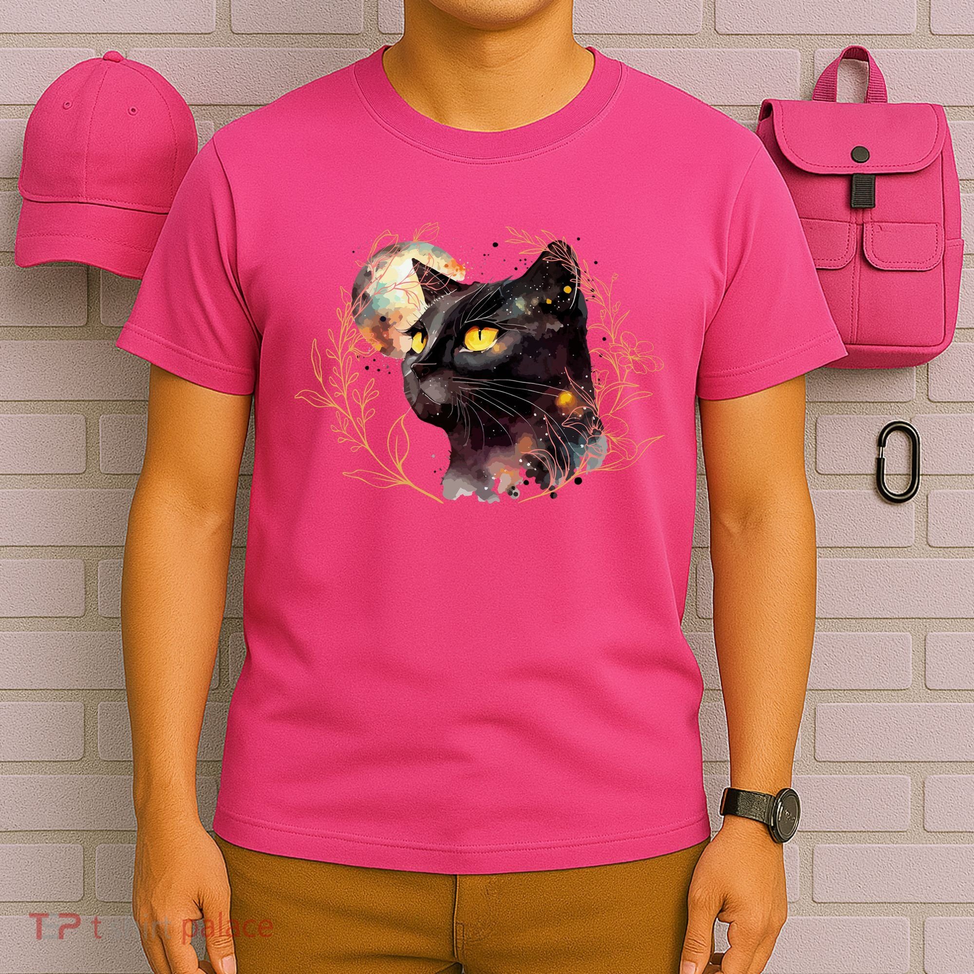 Beautiful Boho Floral Cat T-Shirt