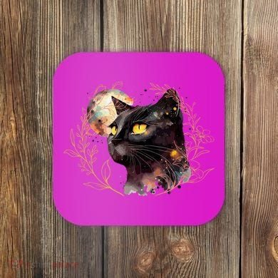 Beautiful Boho Floral Cat Coaster