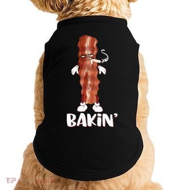Bakin Bacon Funny 420 Marijuana Smoke Weed Pot Doggie Tank
