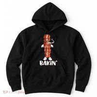 Bakin Bacon Funny 420 Marijuana Smoke Weed Pot Hoodie thumb 0