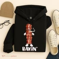 Bakin Bacon Funny 420 Marijuana Smoke Weed Pot Hoodie thumb 4