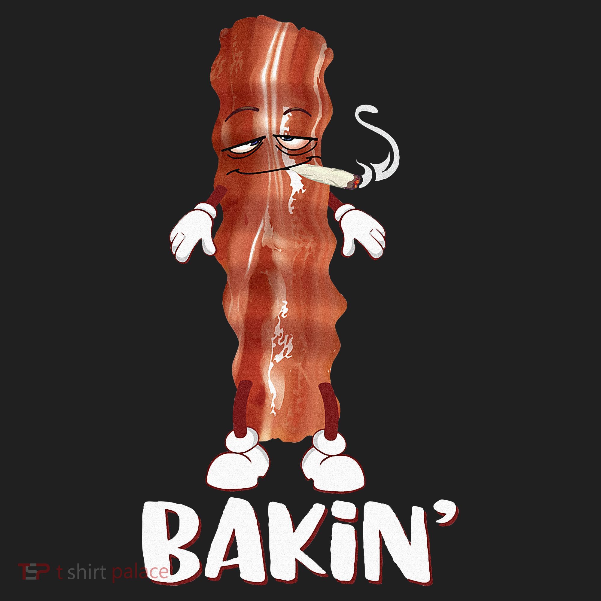 Bakin Bacon Funny 420 Marijuana Smoke Weed Pot Beanie