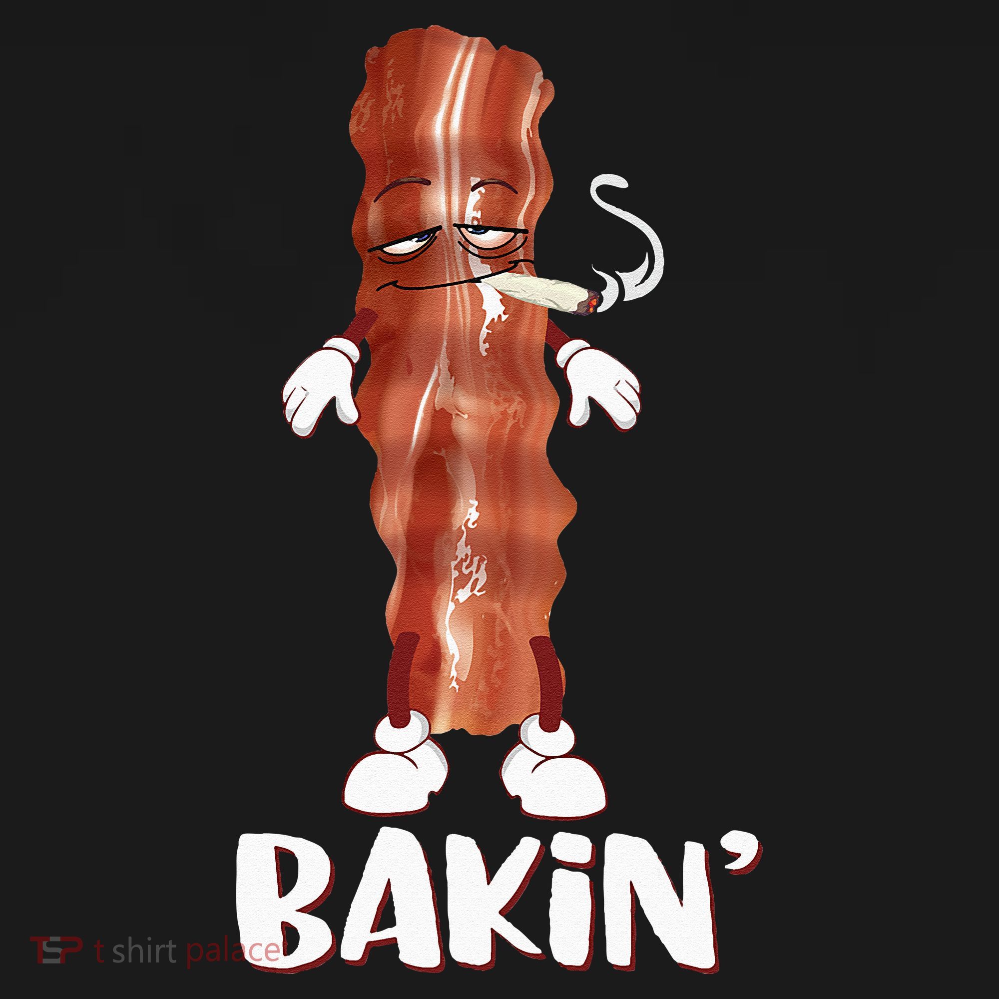Bakin Bacon Funny 420 Marijuana Smoke Weed Pot Coaster