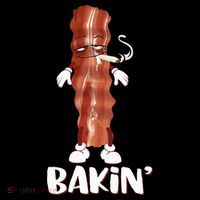 Bakin Bacon Funny 420 Marijuana Smoke Weed Pot Women's Hoodie thumb 2